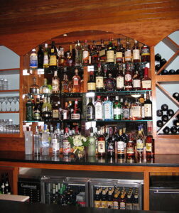 The Bar at Blue, the waterview restaurant at the Grey Havens Inn. The Bar at "Blue"